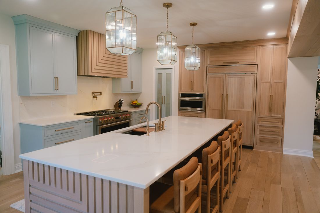 Marble vanity top with brass fixtures